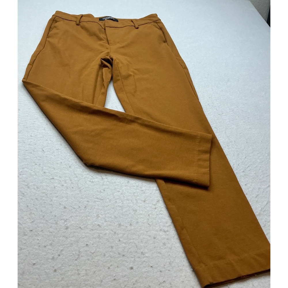 Liverpool Los Angeles Slim Fit Trousers Walnut Brown Size 6/28 Stretch Workwear